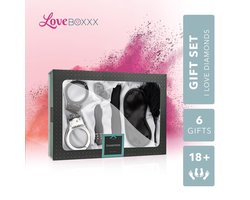 Loveboxxx - I Love Diamonds Cadeauset - Sex Toys voor Koppels - Erotische Geschenkset met Seksspeeltjes en Accessoires - 6 Delig - Erotisch Cadeauset voor Koppels