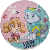 Paw Patrol Bordje - Roze / Blauw - Kinderservies - Kinderbord - Keramiek - Ø 20 cm