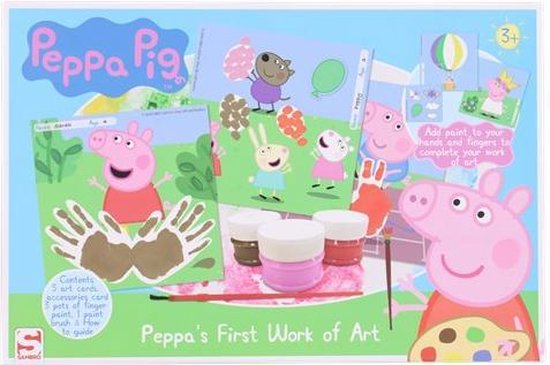 onwetendheid Jumping jack Bekend Peppa Pig vingerverf set - kids - peuters - knutsel - kinder kunstwerk |  bol.com