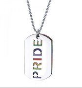 LGBT ketting | Sieraden Pride  Dubbel | LGBTQ Regenboog | Liefde / Vriendschap \ Family | Trendy Sieraad Kerst / Sinterklaas / Feestdagen Cadeau| Hanger