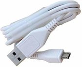 Câble de charge Micro USB de 1 mètre Smartphone / Tablette / Cordon / Câble Samsung / Huawei / Xiaomi / Sony / Oppo / LG / HTC / Playstation - Wit