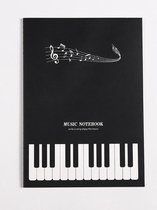 Muziek noten notitieboek 25x18 cm