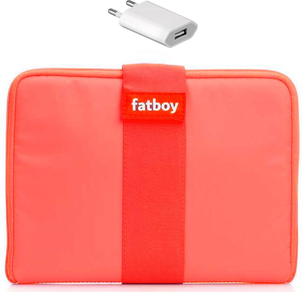 Fatboy – tablet hoes – Fatboy tuxedo zalmroze – inclusief - USB stekker - 28,5 cm x 22 cm – hoes tablet
