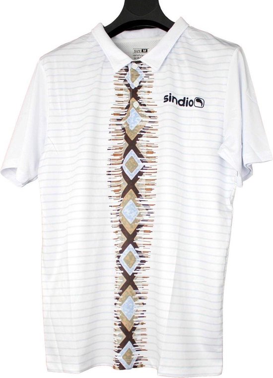 Sindio Polo Afro Moderne - Wit - Taille S