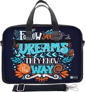 Laptoptas 17,3 inch / schoudertas dreams - Sleevy - laptoptas - schooltas