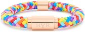 HYR Bracelets - Rainbow Special Gold - Armband - Touw - 21cm