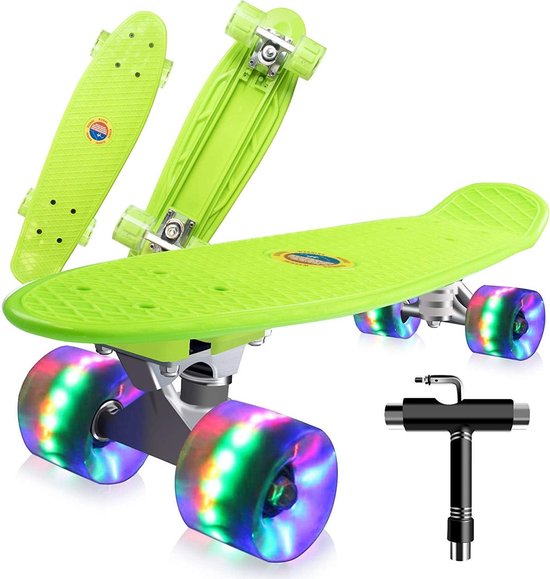 Skateboards Complet 55cm Mini Cruiser Retro Skateboard pour Enfants Garçons  Filles... | bol