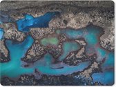 Muismat - Mousepad - Abstracte Meren in IJsland - 40x30 cm