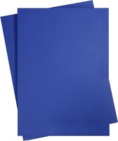Karton - koningsblauw - A2 - 42x60cm - 180 grams - Creotime - 10 vellen