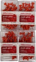 Office Depot Push Pins Rood 100 stuks - 4 doosjes van 25 st