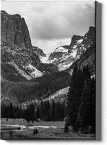 Walljar - Bridger-Teton Mountain - Muurdecoratie - Canvas schilderij