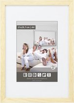 Houten Fotolijst - Profiel M100 - 30 x 45 cm - Blank ongelakt - Met polystyreen glasplaat