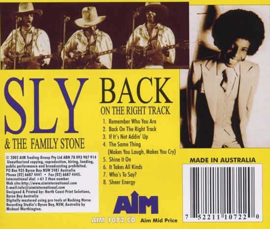 Sly & The Family Stone - Back On The Right Track (CD)