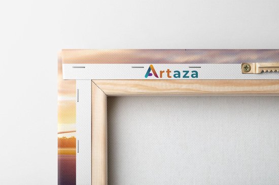 Artaza Peinture Sur Toile Avion Sur La Piste - 100x80 - Groot - Photo Sur Toile - Impression Sur Toile