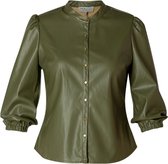 IVY BEAU Plien Blouse - Olive - maat 46