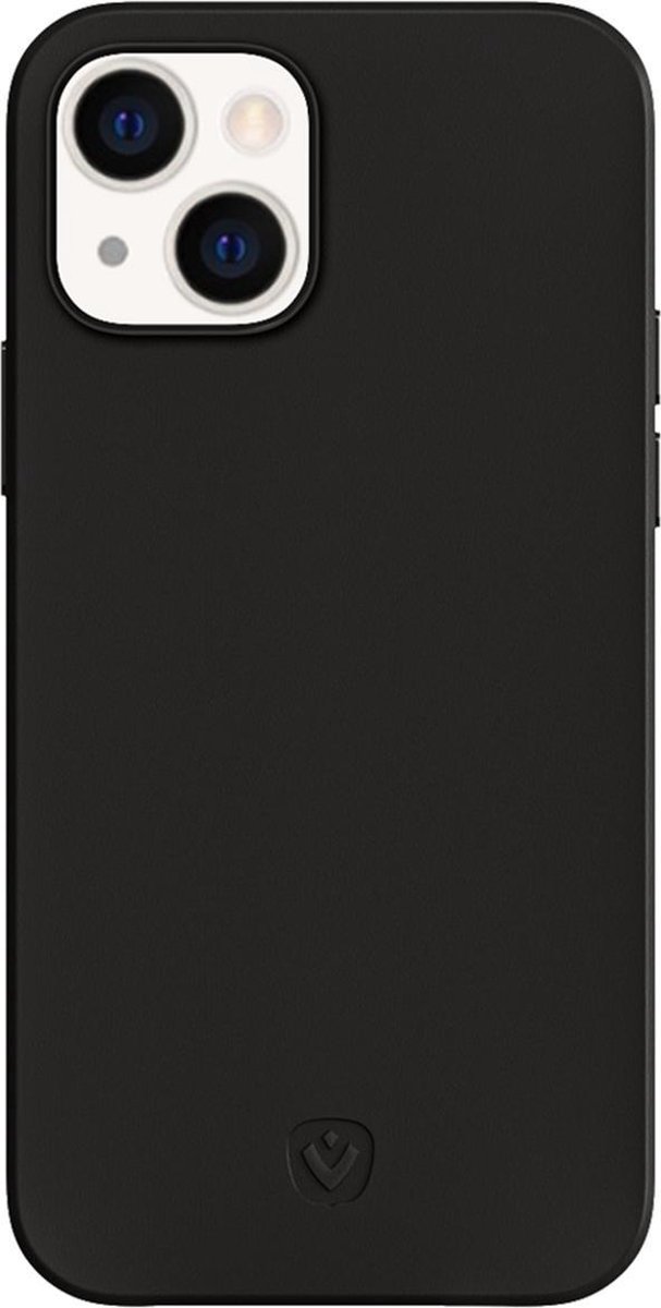 Valenta - Back Cover Snap Luxe - Leer - Zwart - iPhone 13