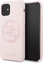 iPhone 11/XR Backcase hoesje - Guess - Effen Roze - Silicone