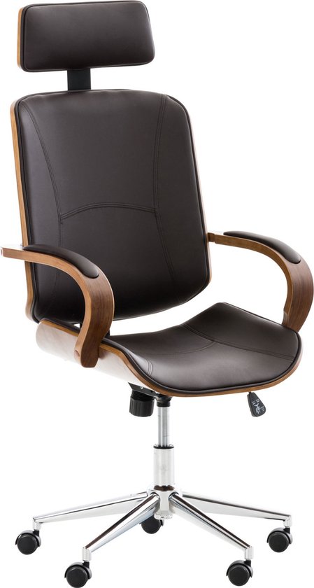 Chaise de bureau Farsund, Noyer/Marron