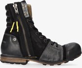 Yellow cab | Industrial 12-d black high lace up boot - black sole | Maat: 41