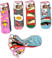 Comfortabele meisjes sokken - 4 paar - Katoenen sokken antislip sokken - Maat 27-30