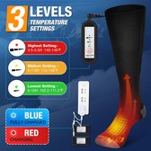 Pro-Care Verwarmde Sokken - 3 Infrarood Warmte Standen 40/50/60 Graden - 2x Oplaadbare Accu 4000Ma - Electric Heated Socks - Verbeterde Bloedsomloop - Skiën - Schaatsen - Wandelen