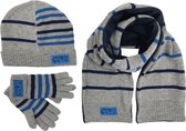 Winterset 3-delig - Junior Denim - Grijs - Maat 98-104