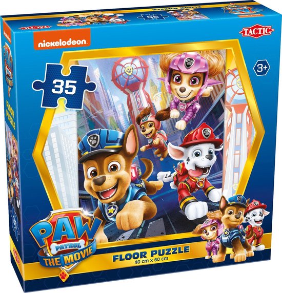 Tactic Nickelodeon Paw Patrol – Vloerpuzzel – 60×40 cm – 35 stukjes