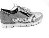 Yellow cab crispy w silver leren schoenen met afneembare sierflap - Maat 38