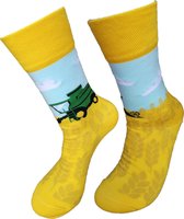 Verjaardag cadeautje voor hem en haar - Blauwe Sokken - Dont follow me Sokken - Tennis Leuke sokken - Vrolijke sokken - Luckyday Socks - Sokken met tekst - Aparte Sokken - Socks wa