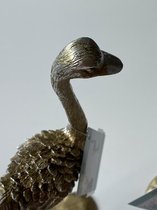 Ostrich Home accent 28cm gold