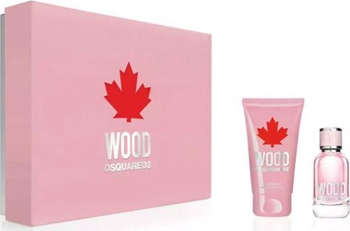 Dsquared² Wood pour Femme - 100 ml eau de toilette spray + 150 ml bodylotion - cadeauset voor dames