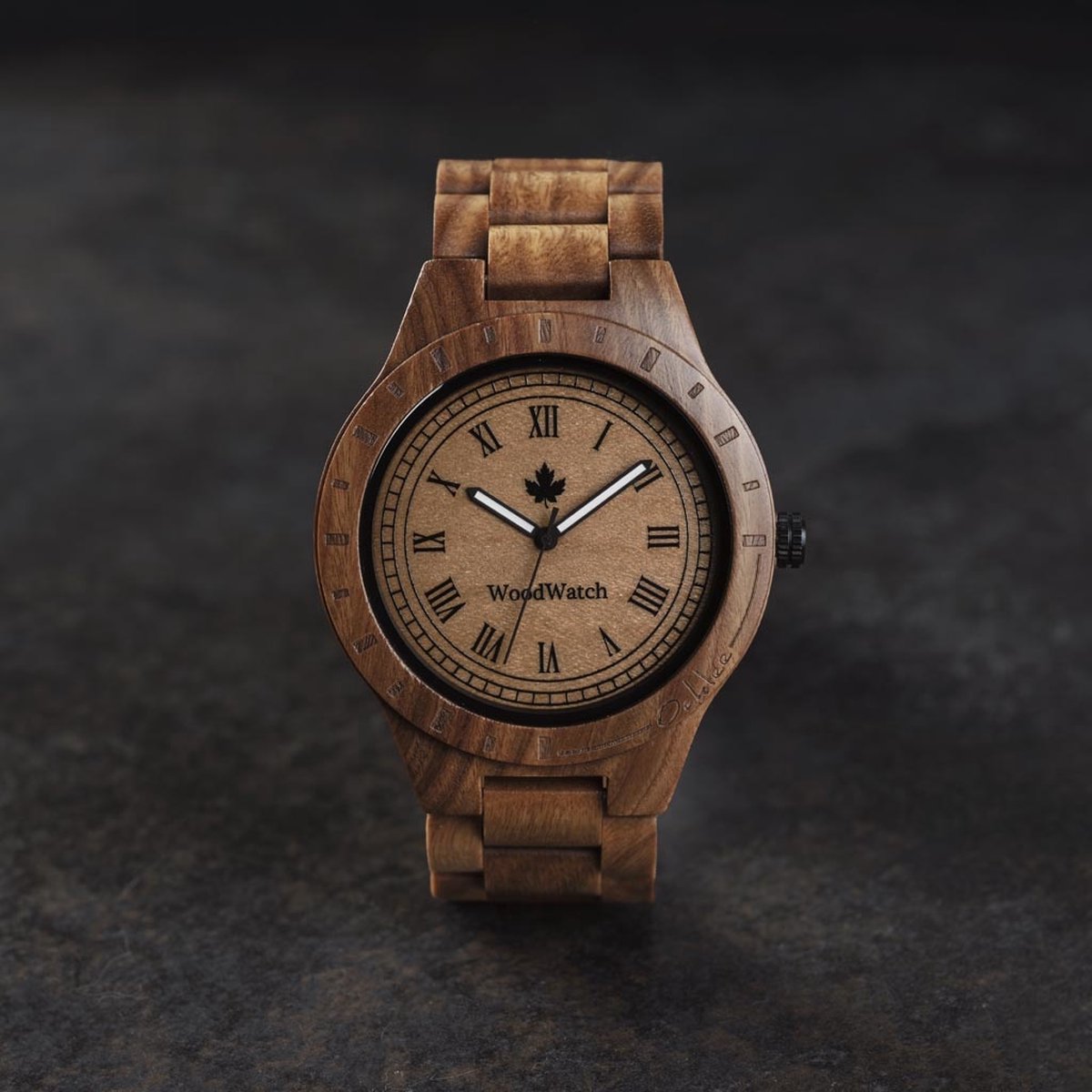 De officiële WoodWatch | Oaklee Sandal | Houten horloge heren