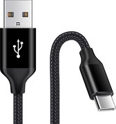 USB-C Data- en Laadkabel 1M - 2.4A Snellader Kabel - Fast en Quick Charge Oplaadkabel - Type C Naar USB-A - Oplaadsnoer Telefoon - Laptop - Samsung Galaxy en Note - Sony - OnePlus - Gevlochte