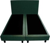 Bedworld Boxspring 140x190 - Geveerd - Velours - Groen (ML37)