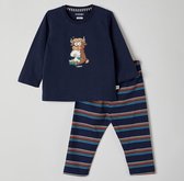 Woody pyjama jongens - highland koe - donkerblauw - 212-3-PLS-S/885 - maat 80