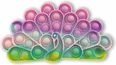 Fidget Toys - Pop It Fidget Toy - Nieuwe Pop It - TikTok  - Meerkleurig pauw  - NIEUW