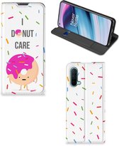 Bookcase met Quotes OnePlus Nord CE 5G Smartphone Hoesje Cadeautjes voor Meisjes Donut