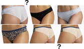 Bjorn Borg - Dames - 6 pack verrassingspakket bikini's - Maat - 40