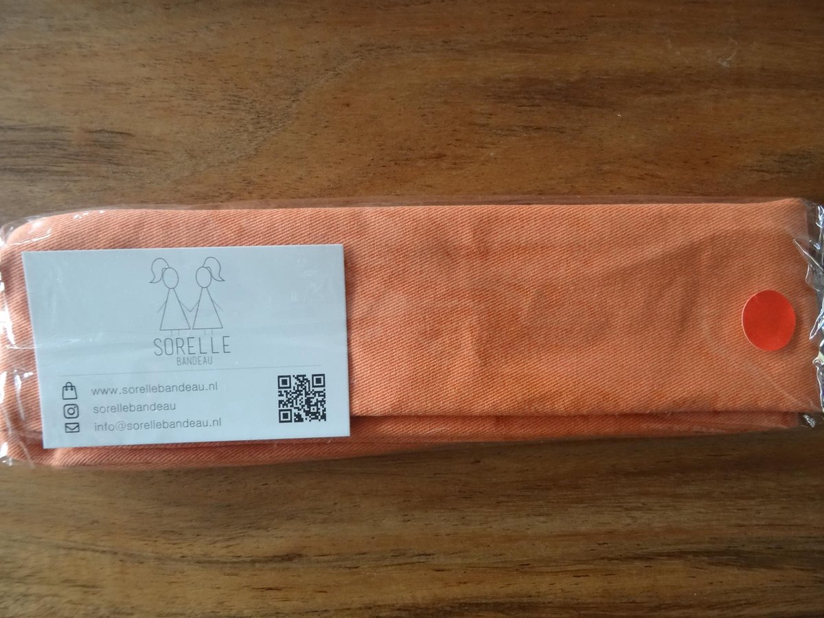 Bandeau haarband met ijzerdraad voor volwassenen: oranje (106) | bol.com