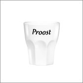 Onbreekbare Shot glaasjes - Borrel glaasjes - met tekst | PROOST