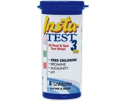 Insta-TEST 3 Plus Teststrips Zwembad 50 Stuks PH Chloor Alkaliteit