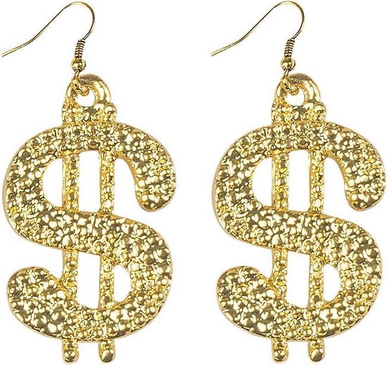 Gouden Halsketting Dollar Diamonds - SEP Feestartikelen Gouden Halsketting Dollar Diamonds - SEP Feestartikelen