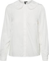 Vero Moda Blouse Vmanny Ls Collar Shirt Wvn Ga 10251983 Snow White Dames Maat - XL