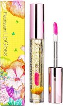 GLAMFOX Honey Flower Lipgloss - Lip Plumper Lip Gloss met 24 Karaat Goud Korrels en 100% Echte Bloem - Lipgloss Transparant - Korean Beauty Make Up