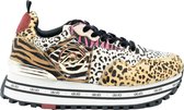 Liu Jo Maxi Wonder 1 Dames Sneaker - Leopard - Maat 39