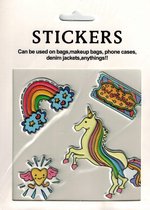 Kleding Stickers Eenhoorn, Regenboog