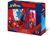 Marvel Lunchset Spider-man Aluminium Blauw/rood 2-delig