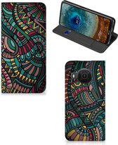 Telefoontasje Nokia X20 | X10 Smart Cover Aztec