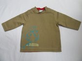 petit bateau , S.Shirt lange mouw , jongen , camel  74 - 12 maand