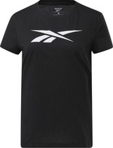 Reebok Essentials Training Shirt Dames - sportshirts - zwart - maat L